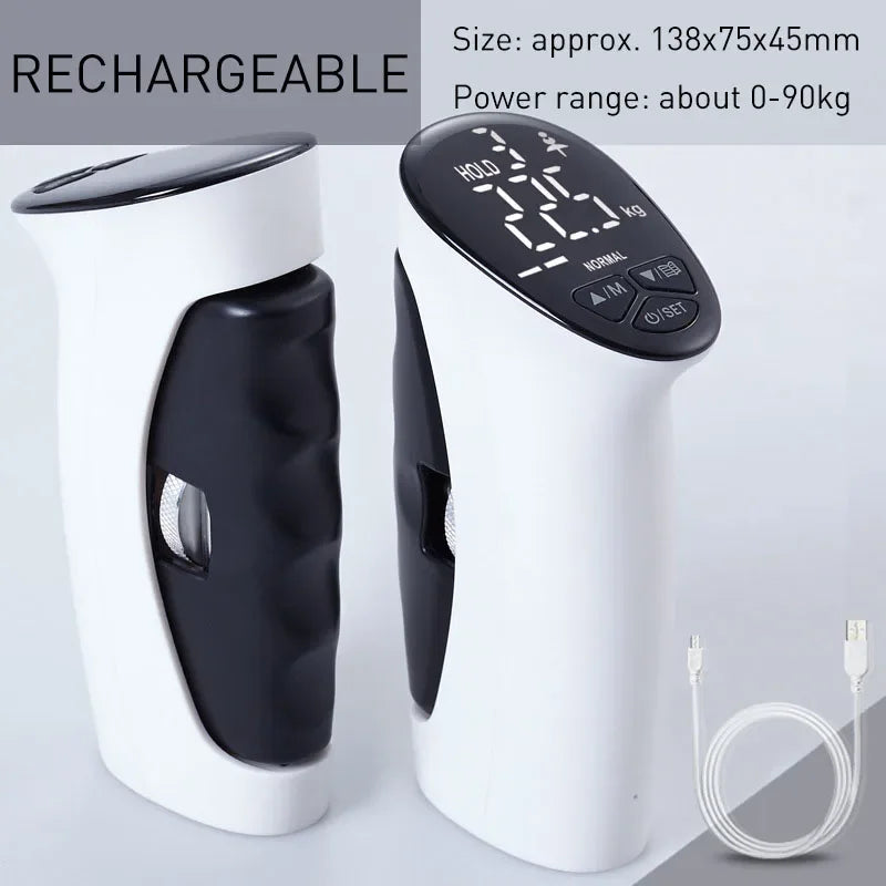 LED Electronic Hand Grip Power Strength Trainer Tester Hand Dynamometer Exerciser Auto Capturing Digital Fitness Accessories