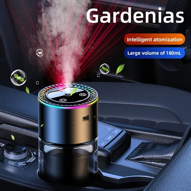 Car Perfume Air Freshener Essential Oil Fragrance Diffuser Smell Distributor USB Rechargeable Aromatherapy Scent Air Refresher
