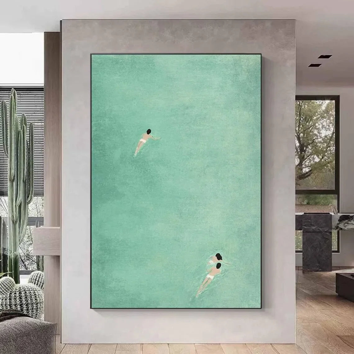 Large Colorful Abstract Canvas PaintingTexture Abstract Modern Painting Colorful Abstract Wall Art