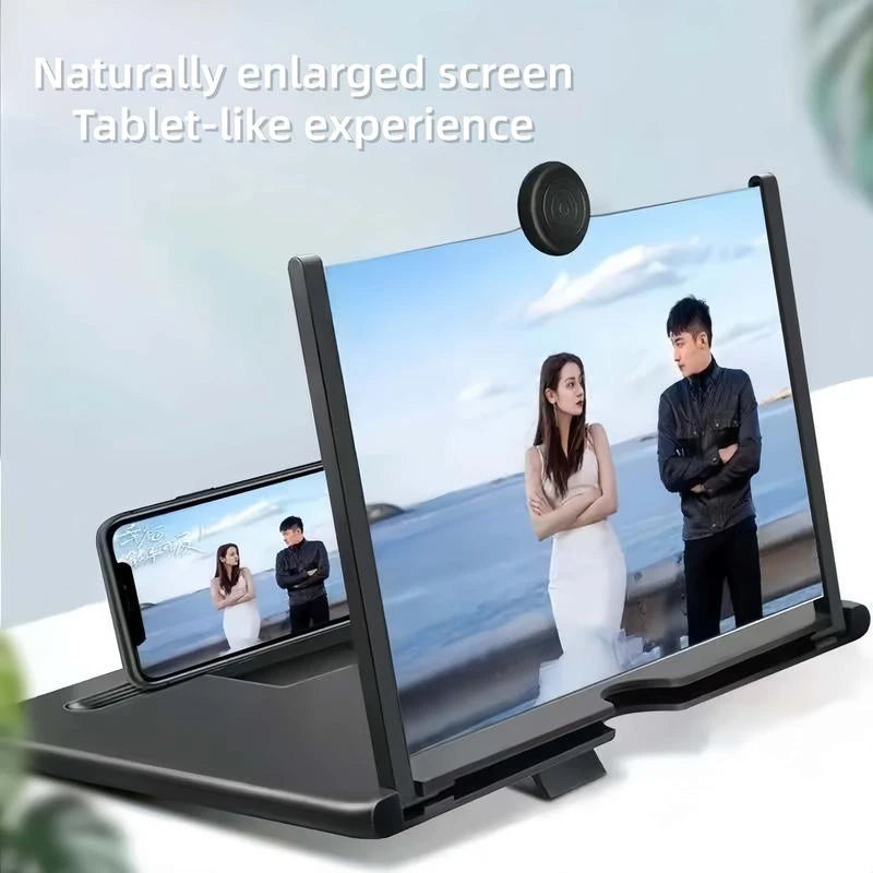 Chromacart Premium 10/12In Mobile Phone Magnifier Ultra HD Screen Magnifier for Easy TV Viewing Orientation Full Screen Mobile Phone Magnification