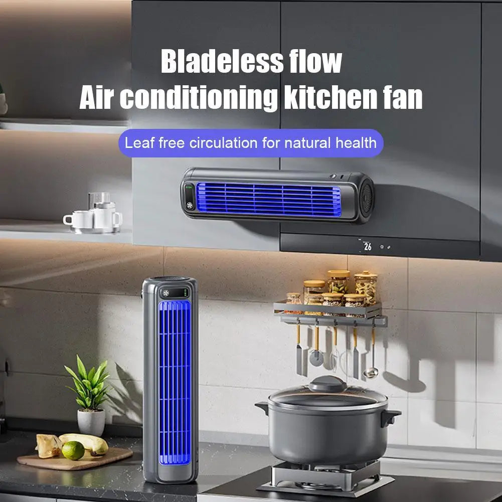 Three-speed Summer Kitchen Fan Wall Portable Conditioner Cooling Air Fan Ultra Conditioning Air Mounted Refrigeration Quiet