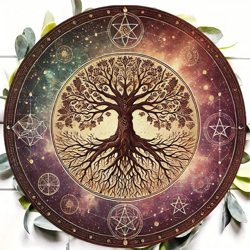 Elegant Decor, Vintage Tree of Life Metal Wall Art, 8-Inch - Perfect for Home, Office, Bathroom, Bar, Cafe, Garage & Porch Decor