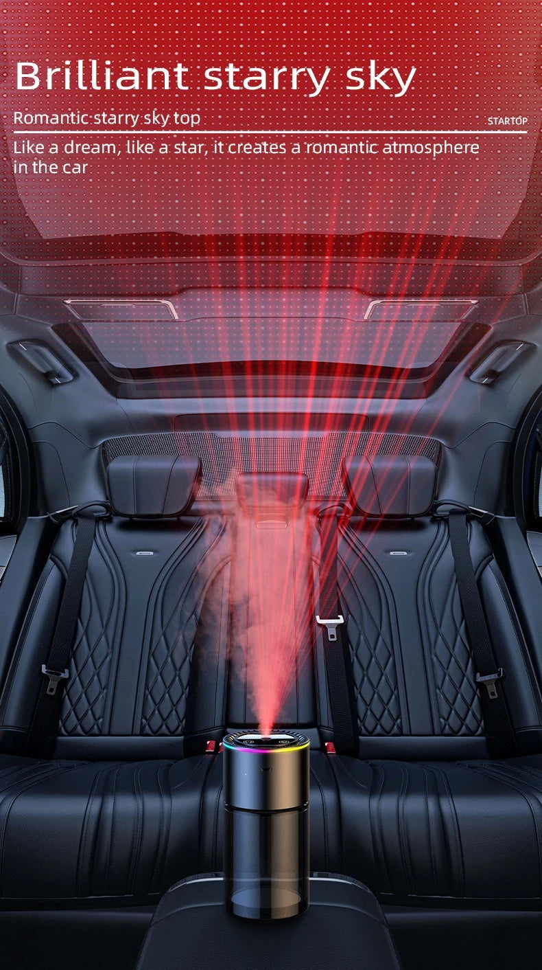 Car Perfume Air Freshener Essential Oil Fragrance Diffuser Smell Distributor USB Rechargeable Aromatherapy Scent Air Refresher