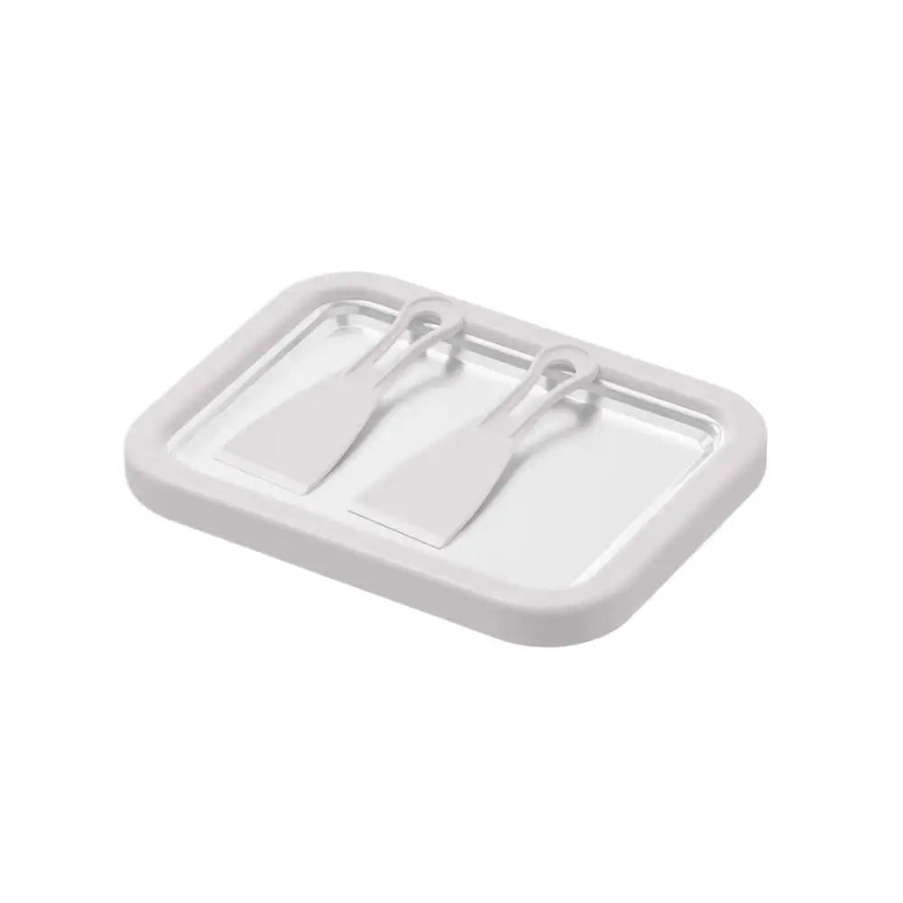 Ice Cream Maker Pan with 2 Scrapers Ice Cream Maker Plate Multifunctional Cold Sweet Fried Food Plate Rolled Ice Cream Maker