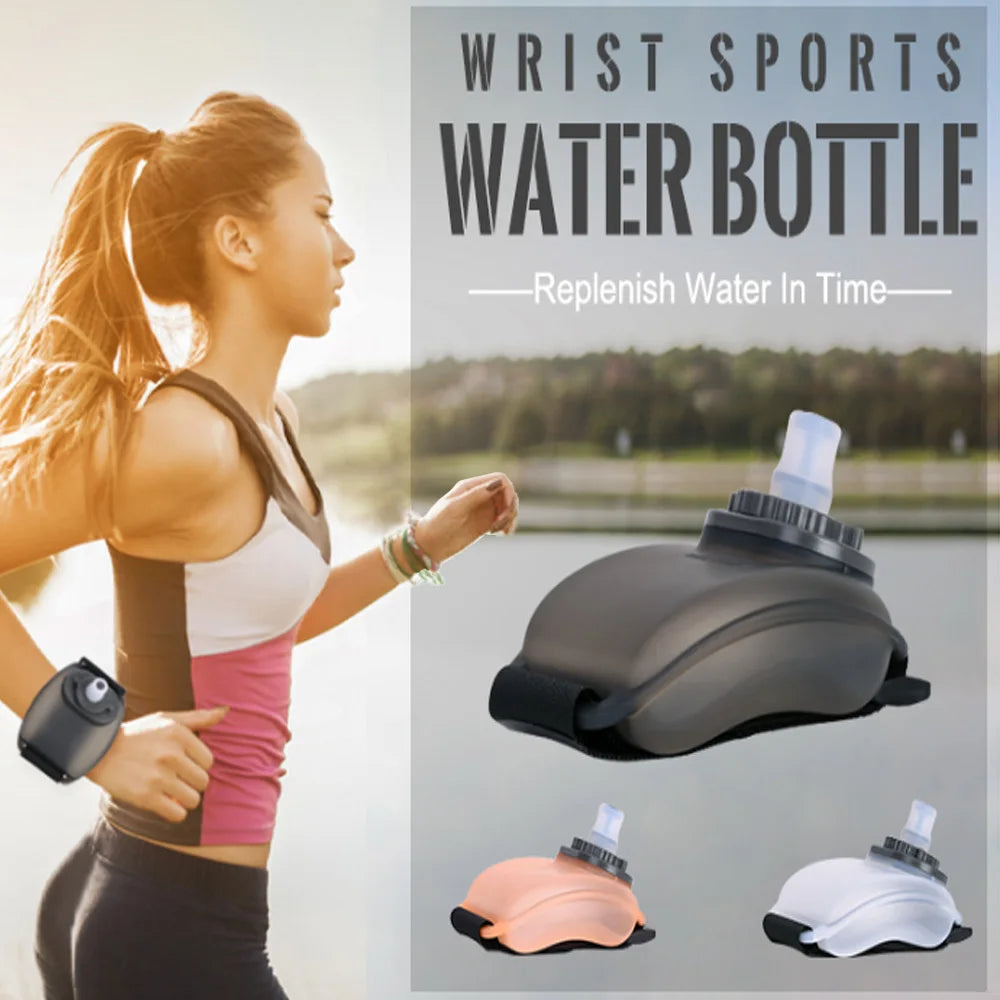 1Pcs Sports Arm Water Bottle, Silicone Wrist Mounted Water Cup for Running Cycling Hiking, Hands-Free Hydration for Outdoor Work