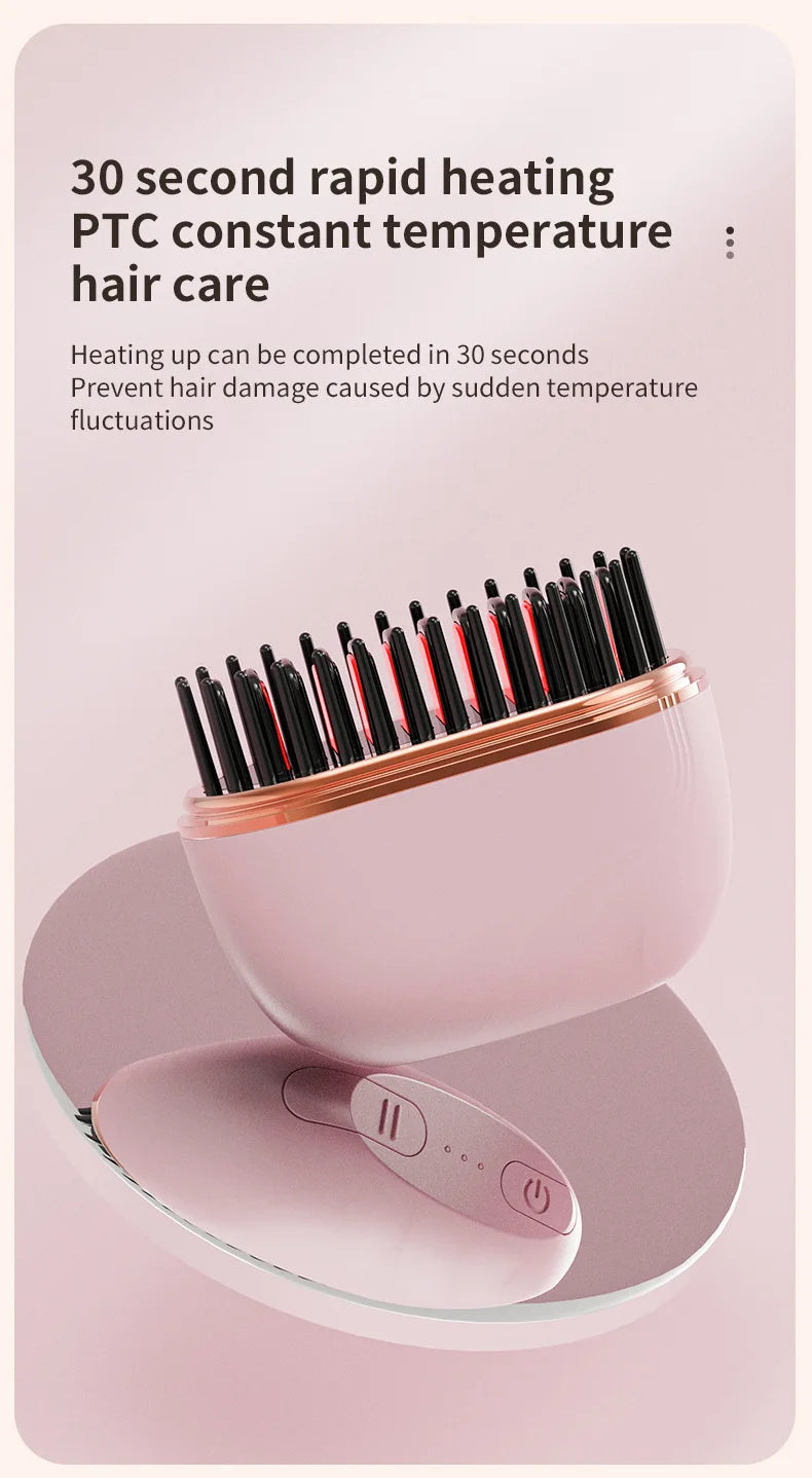 Mini Hair Straightener 3-Speed Temperature Control Rapid Heating & Anti Scald Shell Lightweight and Portable for Travel