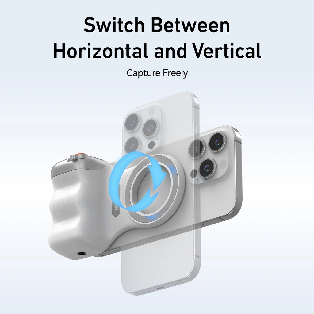 Chromacart Premium TELESIN Magnetic Phone Camera Shoot Hand Grip Phone Holder Shooting Aid Remote Control Handle for Iphone HUAWEI SAMSUNG Phone