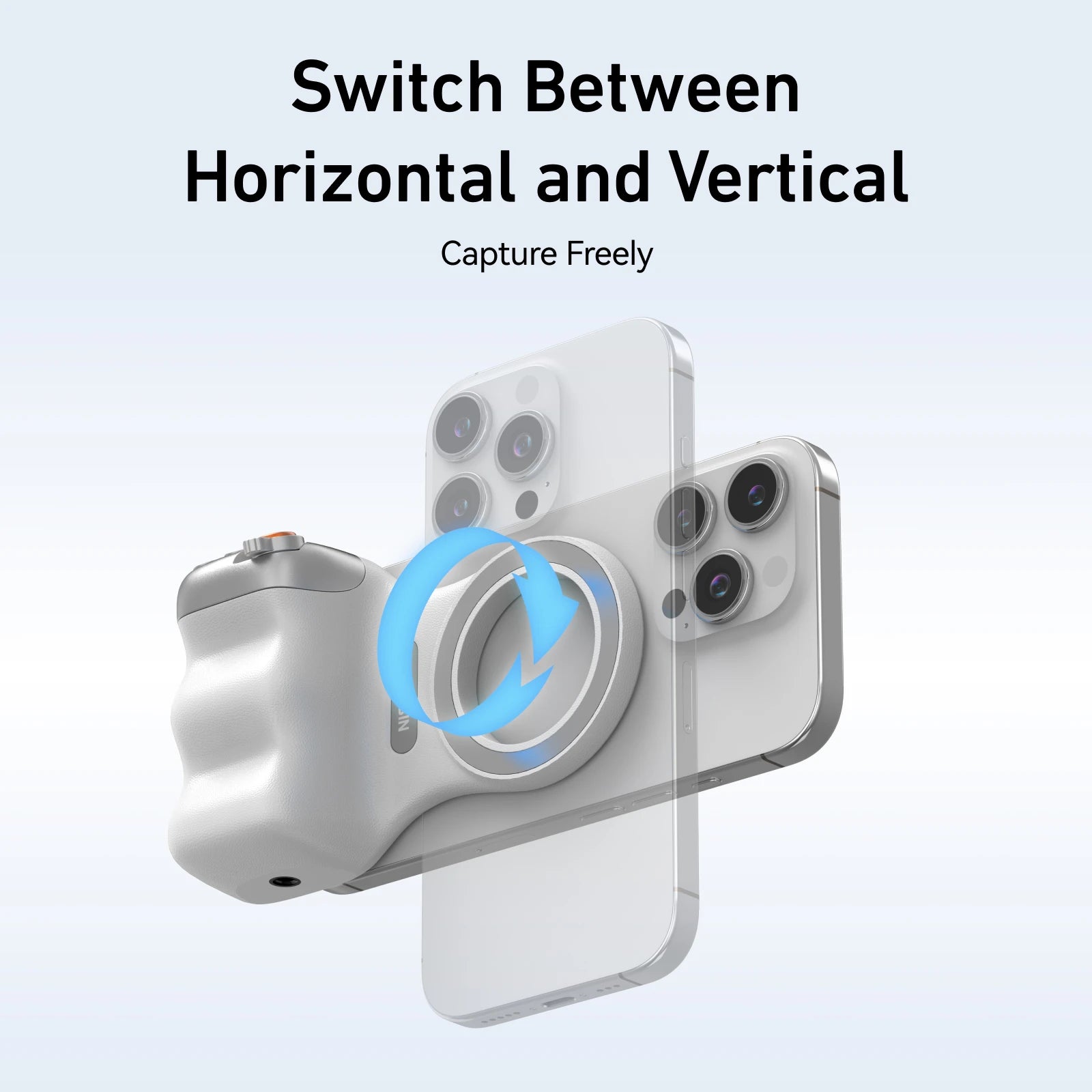 Chromacart Premium TELESIN Magnetic Phone Camera Shoot Hand Grip Phone Holder Shooting Aid Remote Control Handle for Iphone HUAWEI SAMSUNG Phone