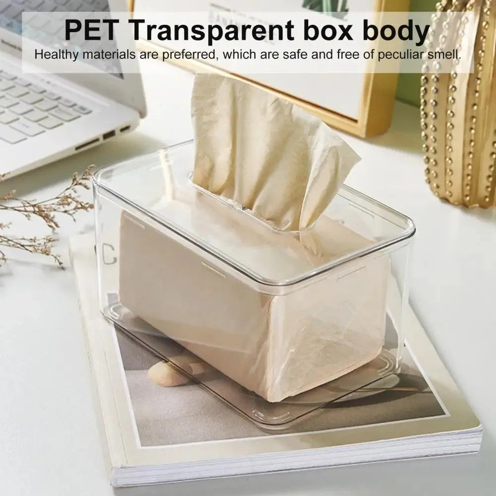 Acrylic Tissue Box Holder with Cover Tissue Box Cover,Tissue Holders,Tissue Box Holder for Bathrooms Home and Office