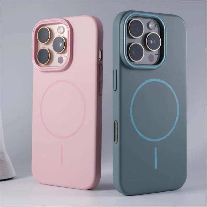 Chromacart Luxury Original Hard PC Magsafe Case for iPhone 17 Air 16 15 14 Plus 13 12 Mini 11 Pro Max Shockproof Matte Thin Magnetic Cover™