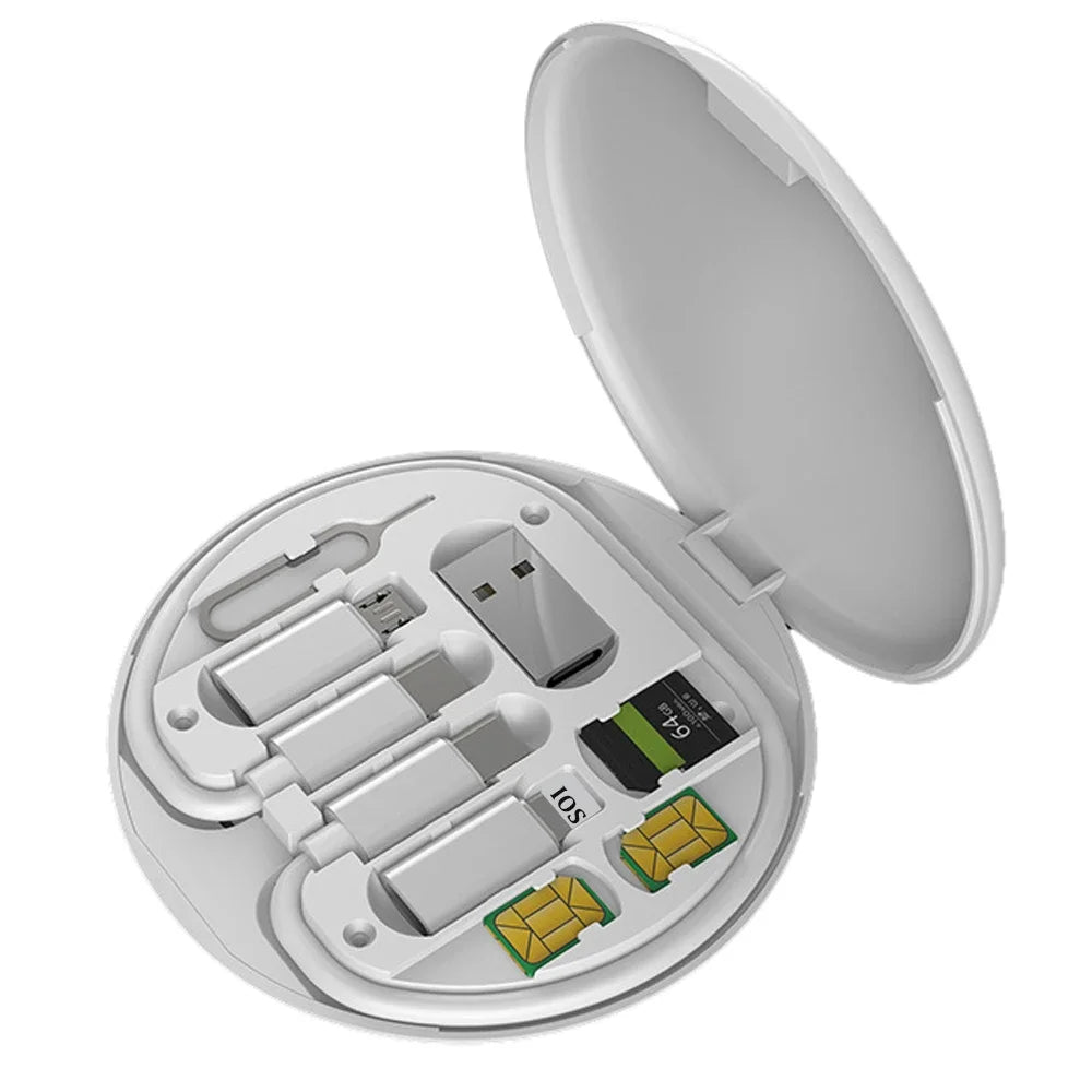 Chromacart Multi USB Type C to C 60W Charging Adapter Cable Kit USB C to Lighting Conversion Set USB A & Type C to Micro/Type C/Lighting™