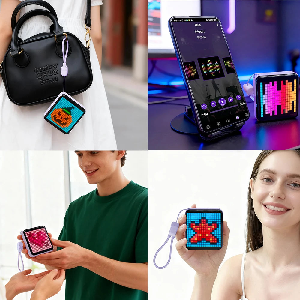 Chromacart PixelCharge LED Display Power Bank (5000mAh, App-Controlled)