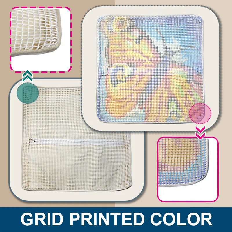 Cloud Rainbow DIY Latch Hook Rugs Kits for Adults Beginners Kids Children with Pattern Printed Canvas tapestry carpet making