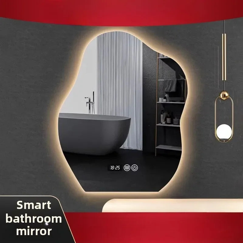 Lamp Dresser Makeup Mirror Makeup Dressing Mirror Smart Mirror  Vanity Shaped Cloud Bathroom Mirror Led Bathroom with