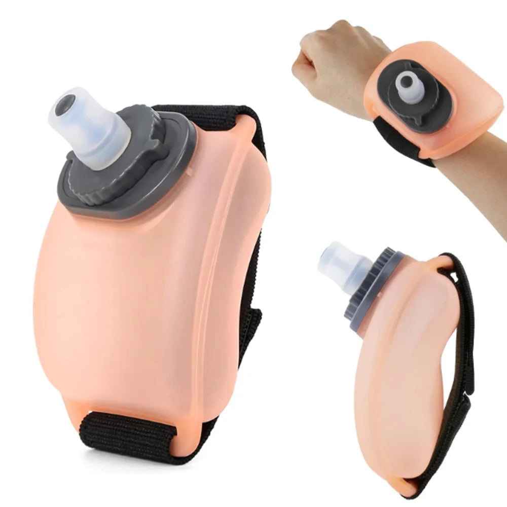1Pcs Sports Arm Water Bottle, Silicone Wrist Mounted Water Cup for Running Cycling Hiking, Hands-Free Hydration for Outdoor Work