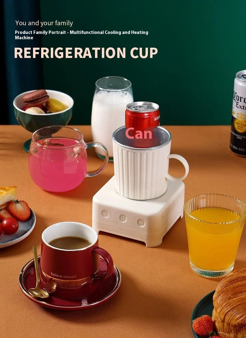 2-in-1 Rapid Cooling & Heating Cup - 400ml Portable Thermoelectric Mug for Drinks, Beer Chiller