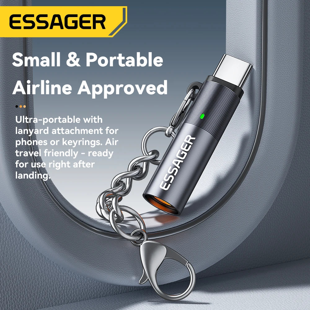 Chromacart Essager TypeC Mini Cigarette Lighter Tungsten Wire Blowing Safety and Energy Saving Without Charging Can Be Carried On The Plane™