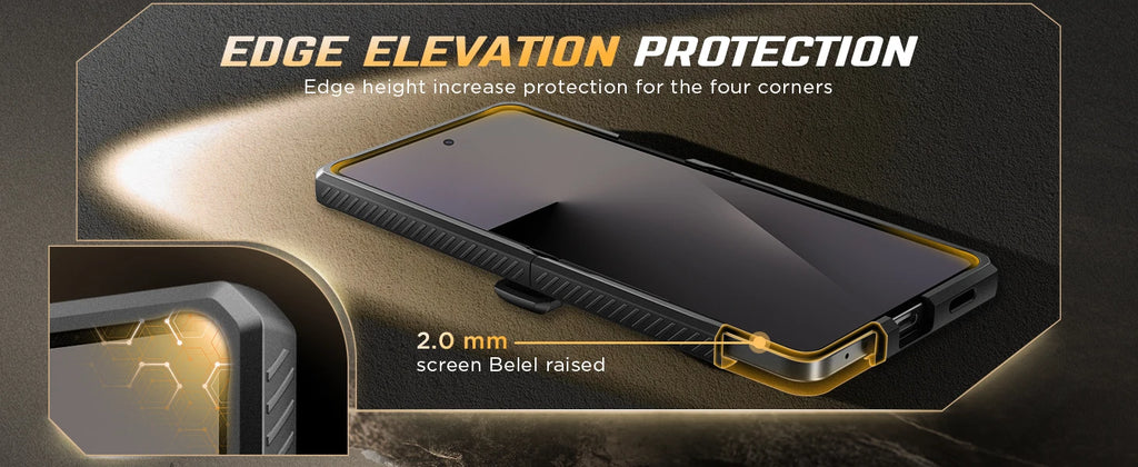 Chromacart For Galaxy Z Flip 7 Case with Kickstand & 360° Rotatable Belt-Clip Built-in Privacy Screen Protector Hinge Protection Phone Case™