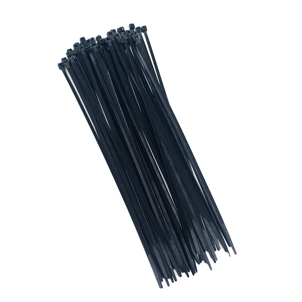 100pcs/bag cable tie Self-locking plastic nylon tie White Black  Colorful Organiser Fasten Cable Wire Cable Zip Ties