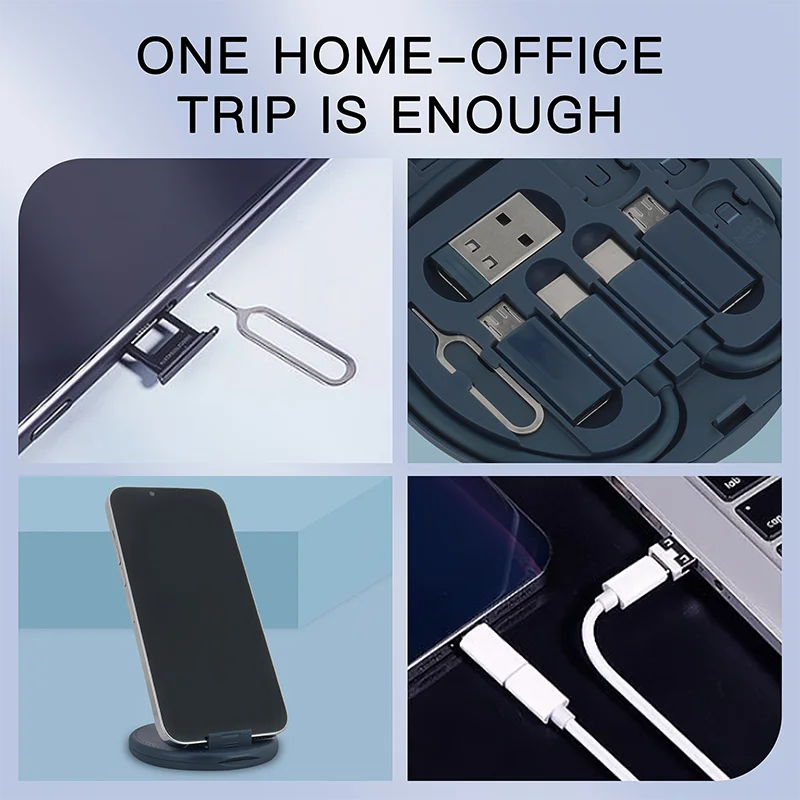 Chromacart Multi USB Type C to C 60W Charging Adapter Cable Kit USB C to Lighting Conversion Set USB A & Type C to Micro/Type C/Lighting™