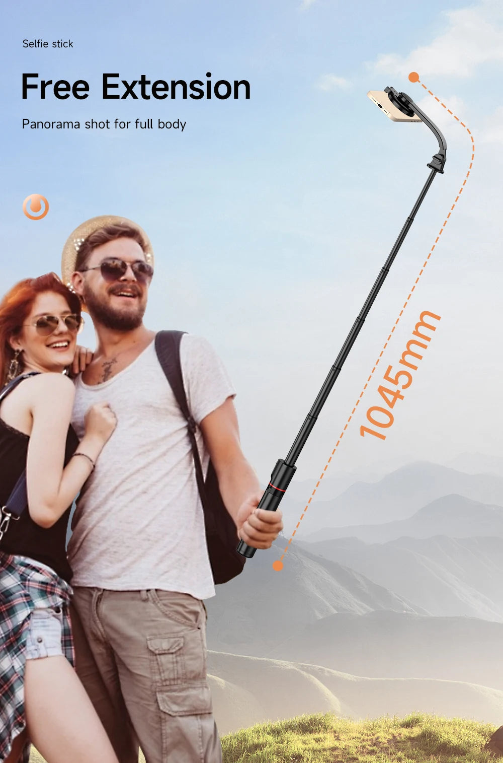 Chromacart KEELEAD Magnetic Selfie Stick with Bluetooth Remote Magsafe Cellphone Tripod Stand for iPhone 14 13 12 Pro Max Vertical Shooting™