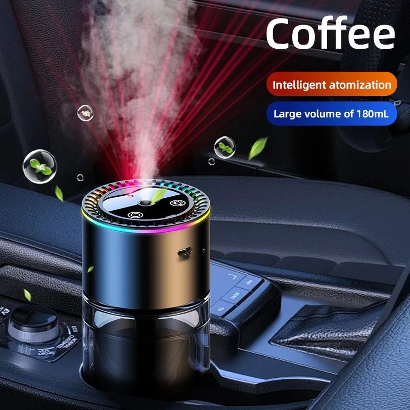 Car Perfume Air Freshener Essential Oil Fragrance Diffuser Smell Distributor USB Rechargeable Aromatherapy Scent Air Refresher