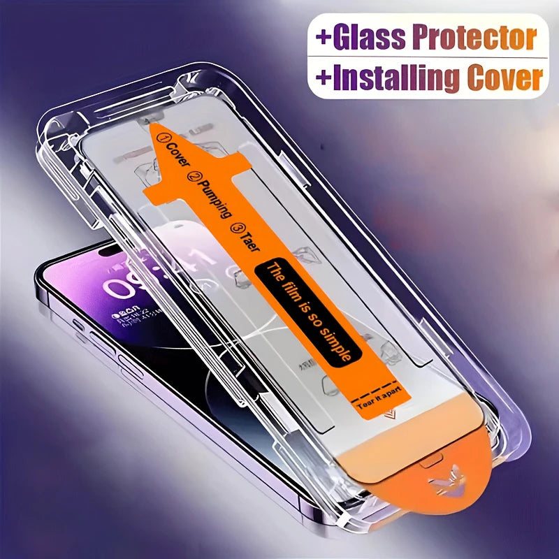 Chromacart Premium Tempered Glass For Samsung A56 A55 5G A54 A36 A26 A16 A53 A35 A52 A15 A14 A13 A26 A25 A24 A51 Dust Free Screen Protector™