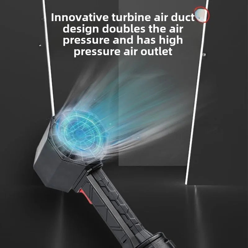 Turbo Jet Fan – 64mm Brushless Motor, 1800g Powerful Air Blower for Car Drying, Leaf & Snow Removal Fits Makita 18V/21V Battery