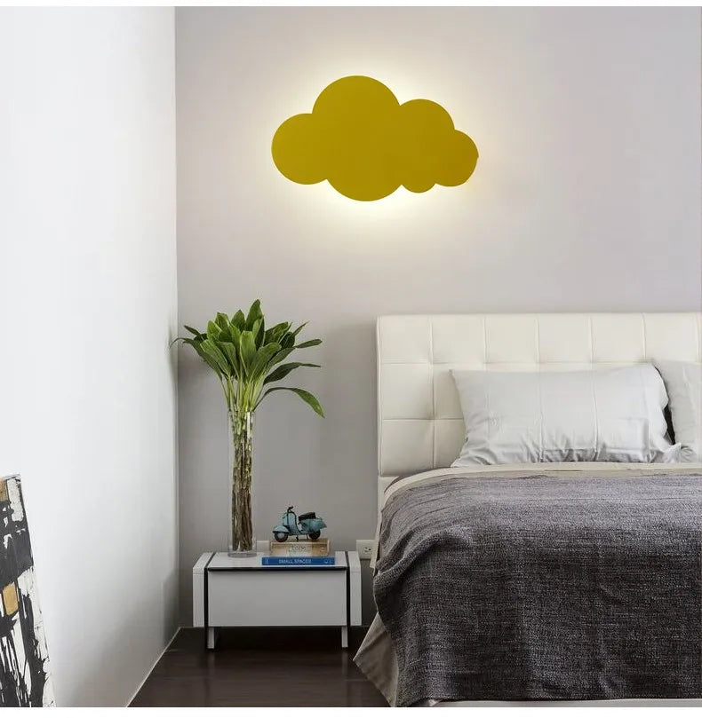 LED Cloud wall light for Bedroom Children Nursery kids wall light side lamp art deco sconces wall side lamp fixtures