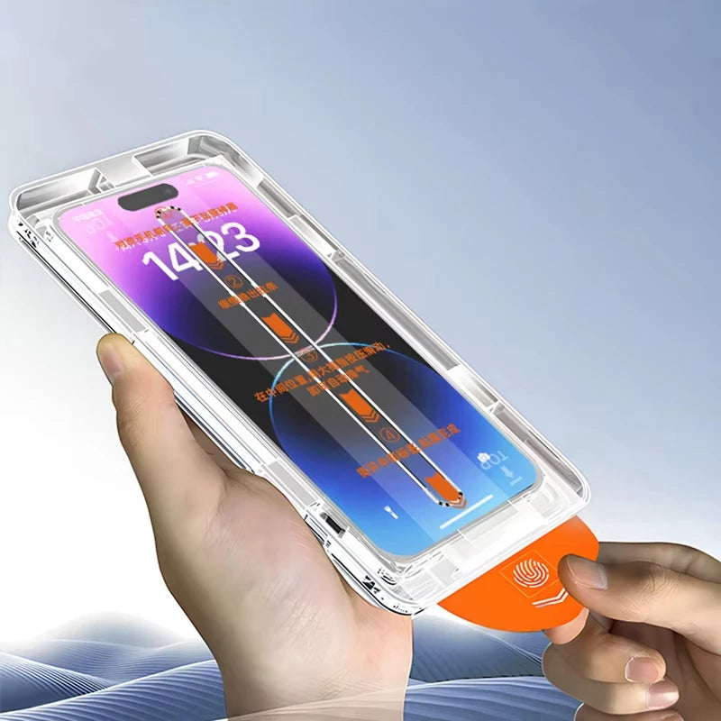 Chromacart 1-6PCS HD Tempered Glass For iPhone 17 Pro Max 16 15 14 13 11 12 Pro Max 16e 6 7 8 Plus Air XR XS Easy Install Screen Protector™