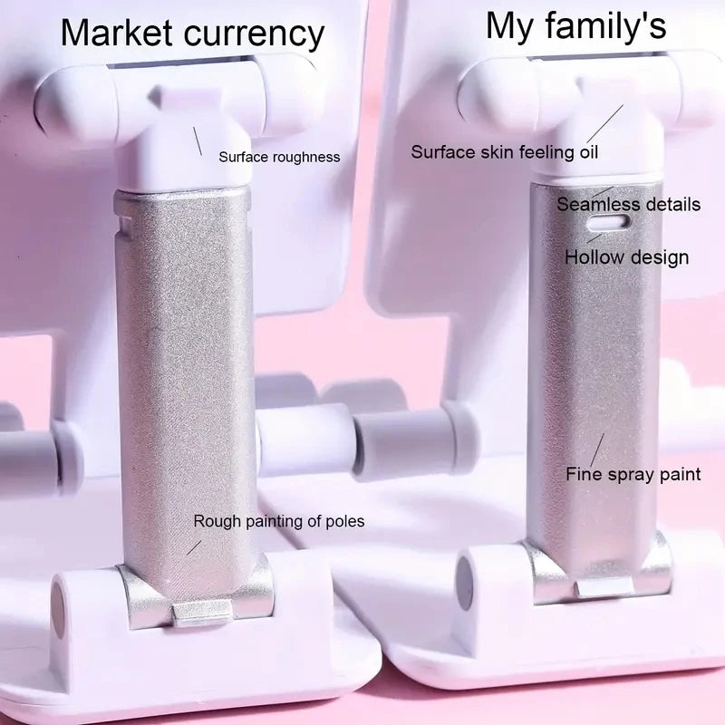 Chromacart Premium Desk Mobile Phone Holder Stand For IPhone IPad Xiaomi Adjustable Desktop Tablet Holder Universal Table Cell Phone Stand