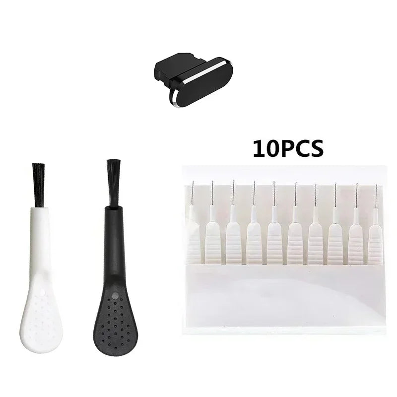 Chromacart Mobile Phone Speaker Charging Port Cleaning Set Dust Plug for iPhone 16 15 14 Earphones Clean Kit Brush for Samsung Xiaomi™