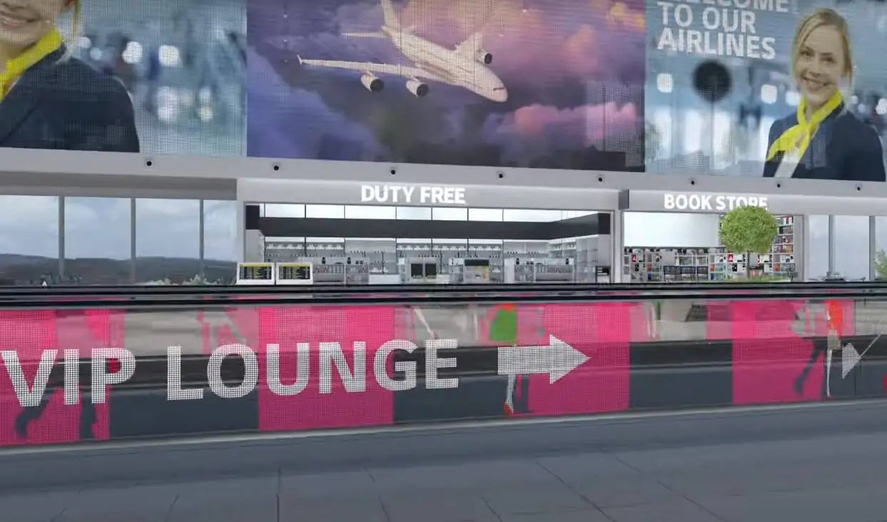 LED flexible transparent display screen P5 P6 P8 P10 size 1000 * 240mm 3840HZ refresh RGB indoor movable handheld display screen