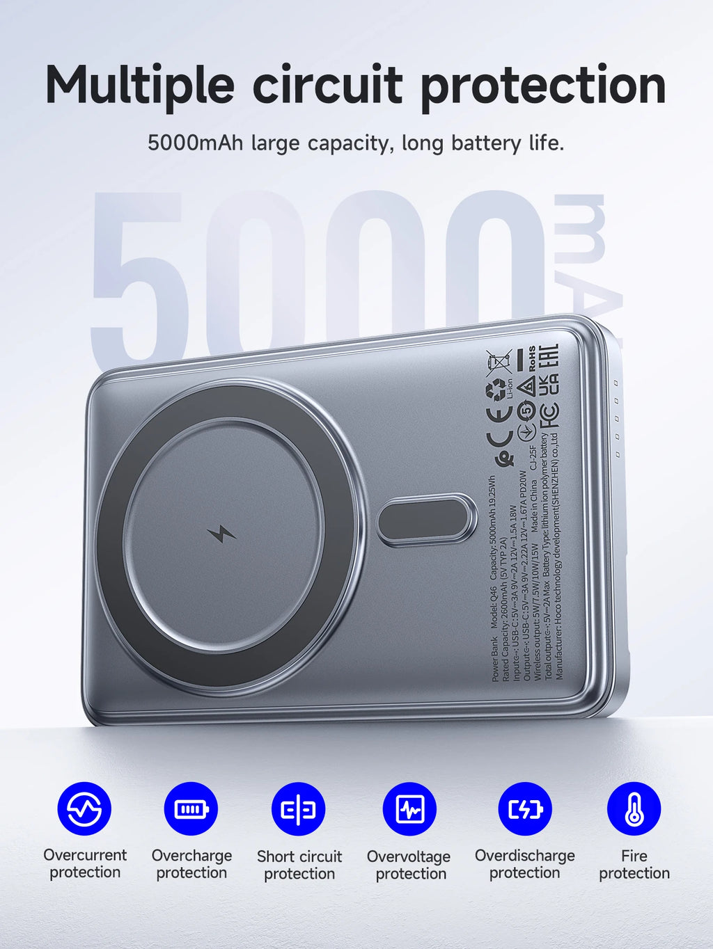 Chromacart MagSnap 20W Magnetic Power Bank (5000mAh) with Kickstand