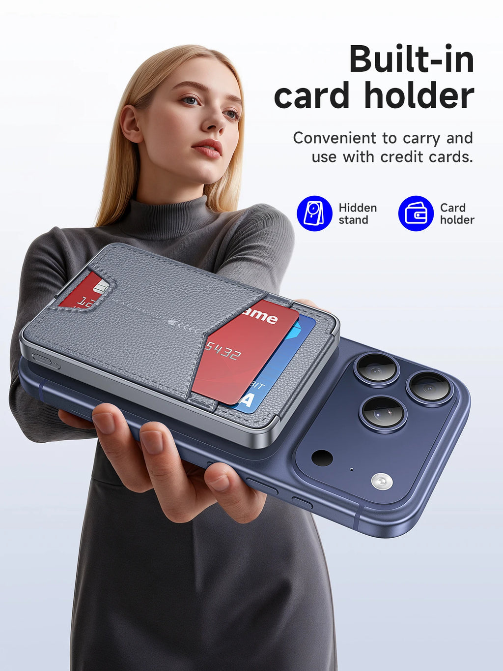 Chromacart MagSnap 20W Magnetic Power Bank (5000mAh) with Kickstand