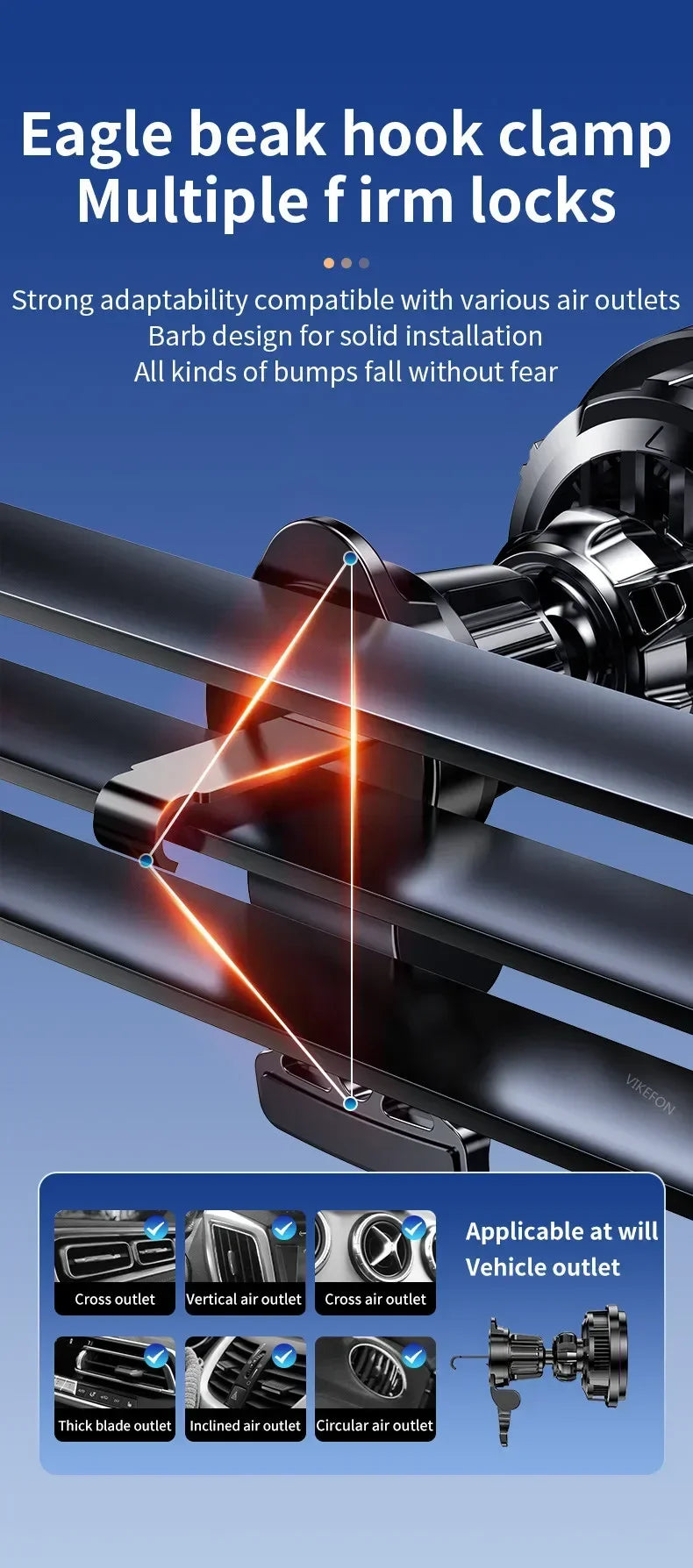 Chromacart Premium Ice Cooling Magnetic Wireless Car Charger Fast Charging Station for iPhone 16 15 14 13 12 Pro Max MacSafe Car Phone Holder Stand