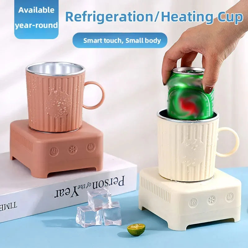 2-in-1 Rapid Cooling & Heating Cup - 400ml Portable Thermoelectric Mug for Drinks, Beer Chiller