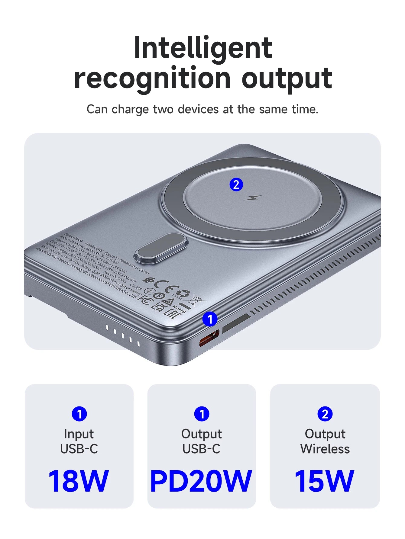 Chromacart MagSnap 20W Magnetic Power Bank (5000mAh) with Kickstand