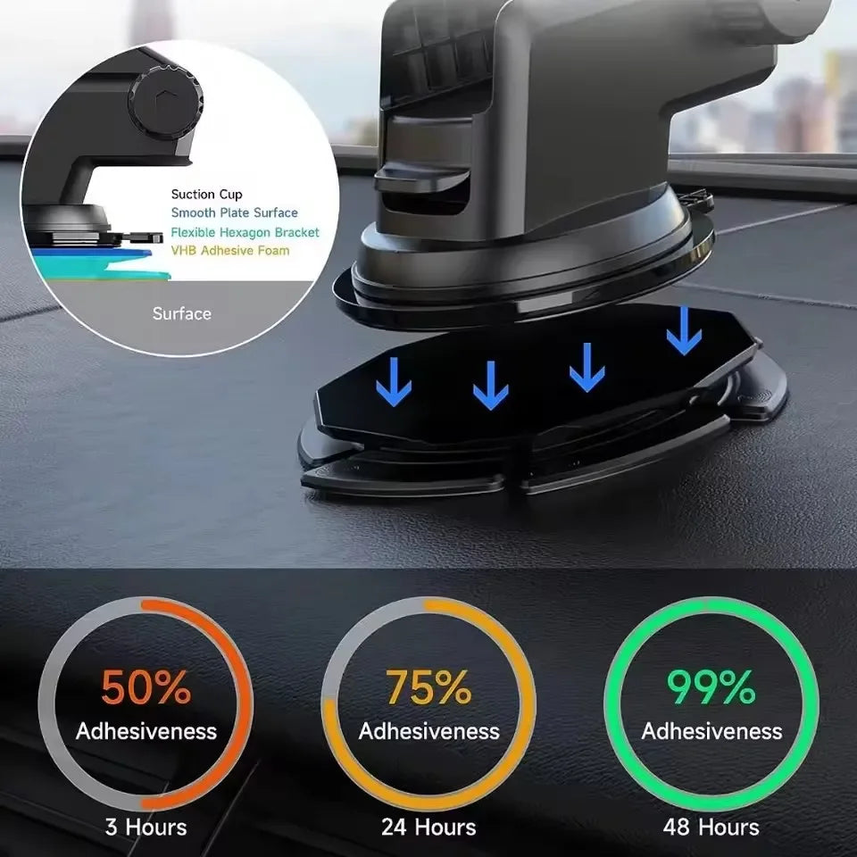 Chromacart Car Dashboard Suction Cup Cellphone Mount Base Universal Suction Cup Phone Holder Pad Disk for Car Dashboard Windshield™