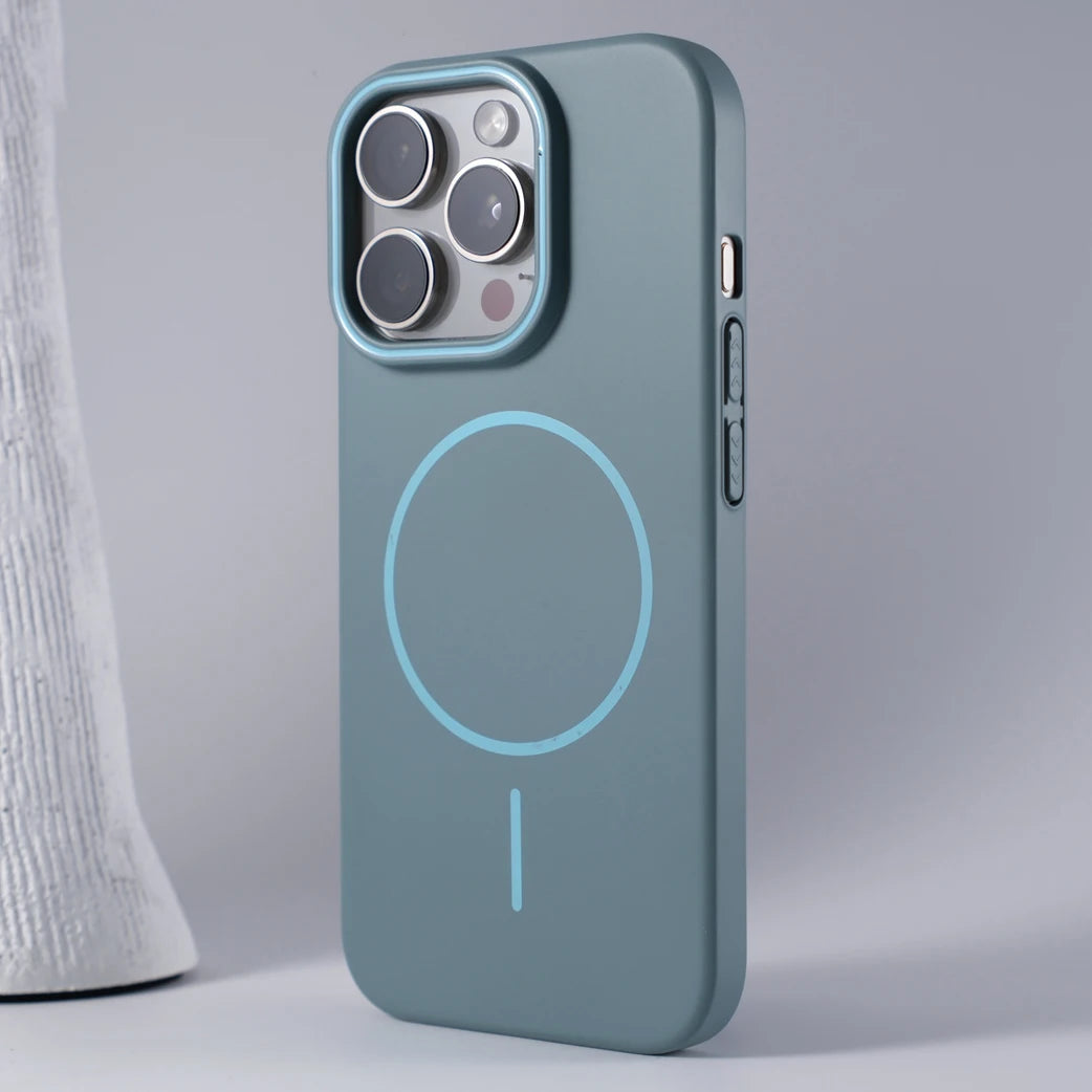 Chromacart Luxury Original Hard PC Magsafe Case for iPhone 17 Air 16 15 14 Plus 13 12 Mini 11 Pro Max Shockproof Matte Thin Magnetic Cover™