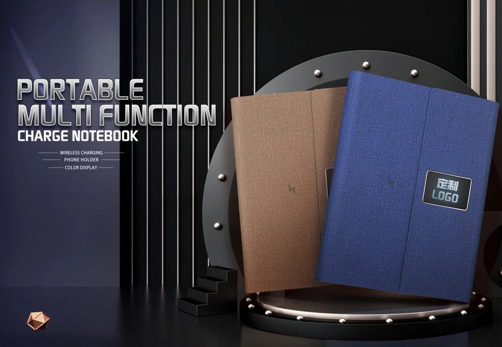 Chromacart PowerNote Wireless Charging Notebook (Built-In Power Bank)