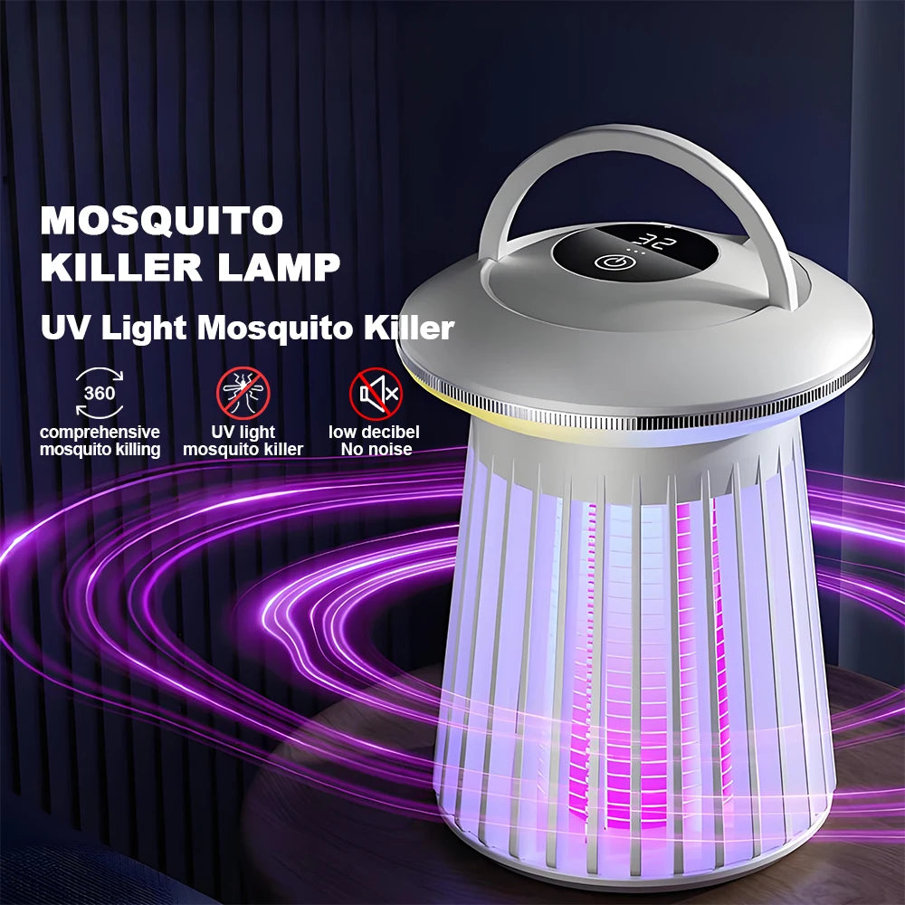 Electric Mosquito Killer Lamp USB Rechargeable Killer Repellent UV Light Bedroom Outdoor Camping Anti Mosquito Trap Mute Light