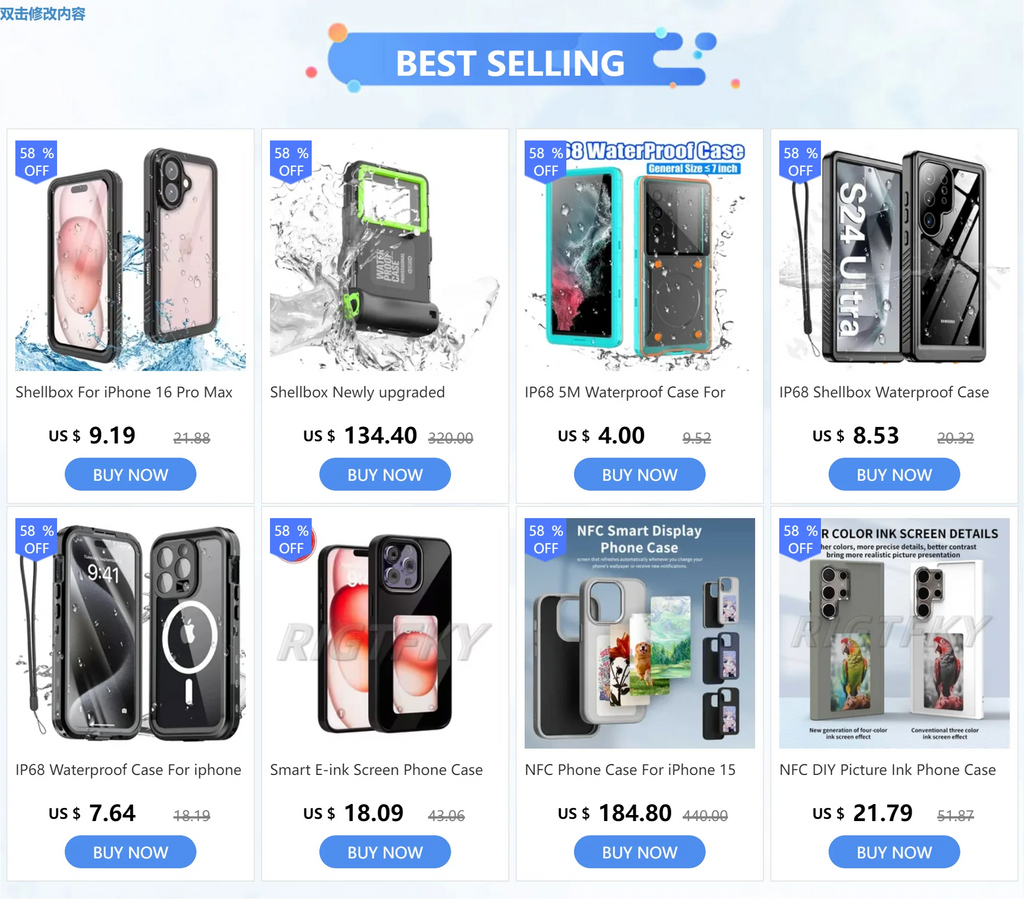 Chromacart Premium NFC Display Screen APP Smart Phone Case For iphone 16 15 14 13 Pro Max DIY Phone Covers With Protector Back Fundas Battery Free