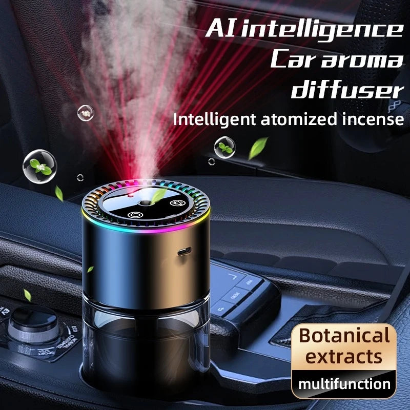 Car Perfume Air Freshener Essential Oil Fragrance Diffuser Smell Distributor USB Rechargeable Aromatherapy Scent Air Refresher