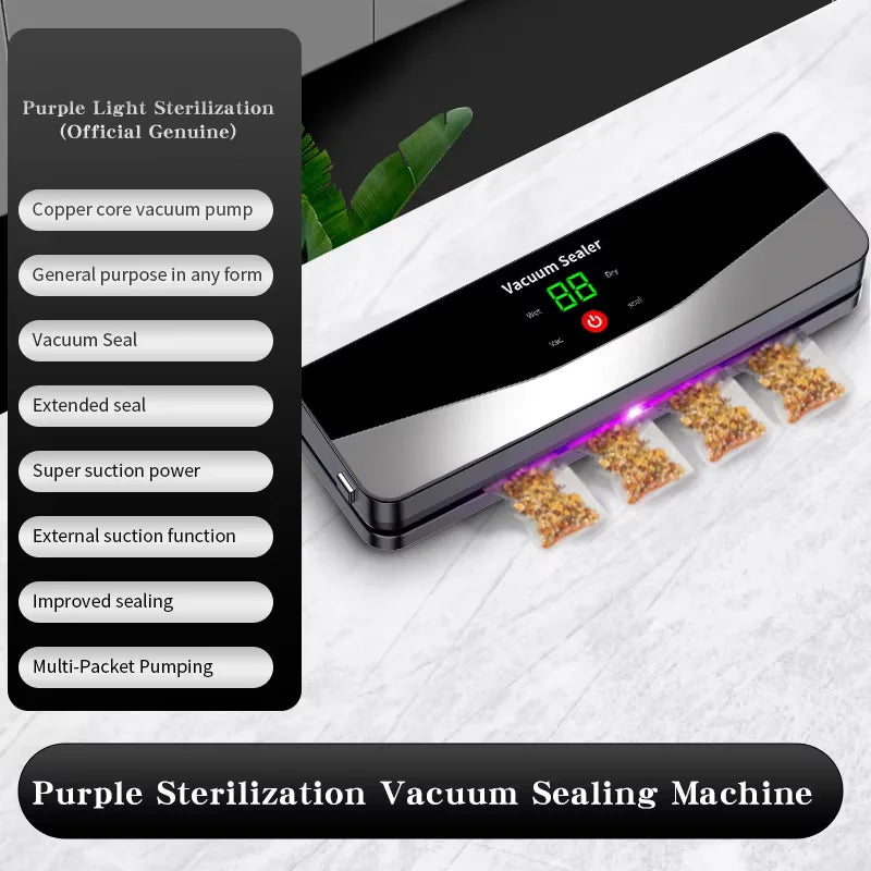 2025 Rechargeable Wireless Portability Vacuum Sealer With Sealing Countdown Display Multi-Pack Vacuum Touch Waterproof Buttons