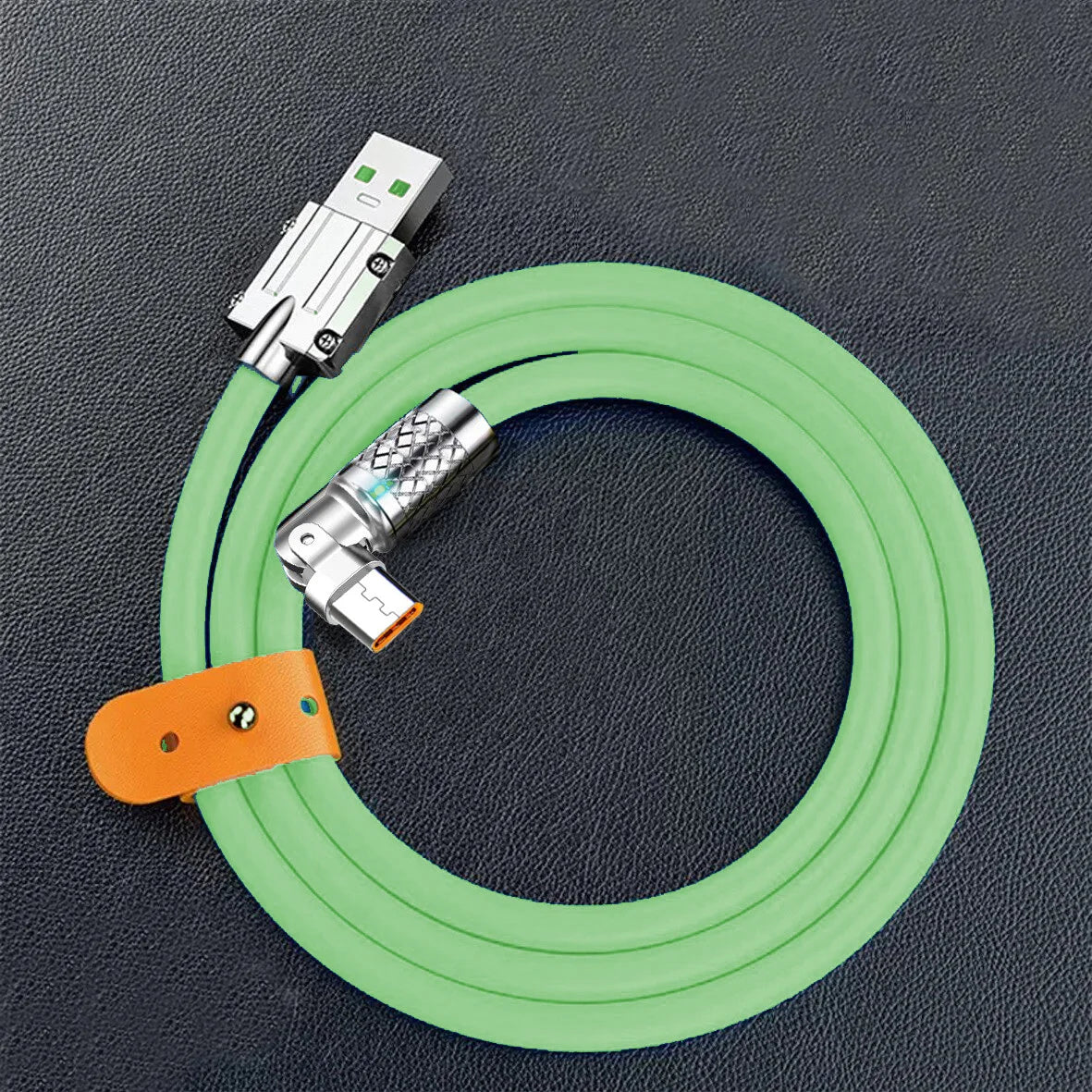 Chromacart Premium 120W 6A Silicone USB Charger Date Cable For iPhone 14 13 12 11 Pro Max Mini 180 Rotating Ultra Fast Charging Lightning Wire Cord