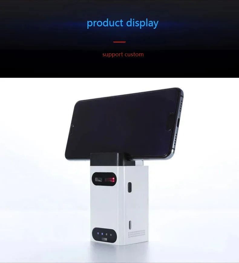 Chromacart Premium Bluetooth Wireless Laser Projection Virtual Keyboard As Phone Holder Can Power Phone Touch Air Typing Keyboard For Android IOS
