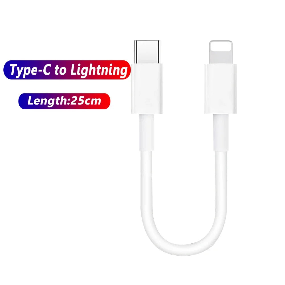 Chromacart 60W High Speed USB C Charging Cable 25CM Type C to Type C For Phone 15 Cellphone Tablet Extension™