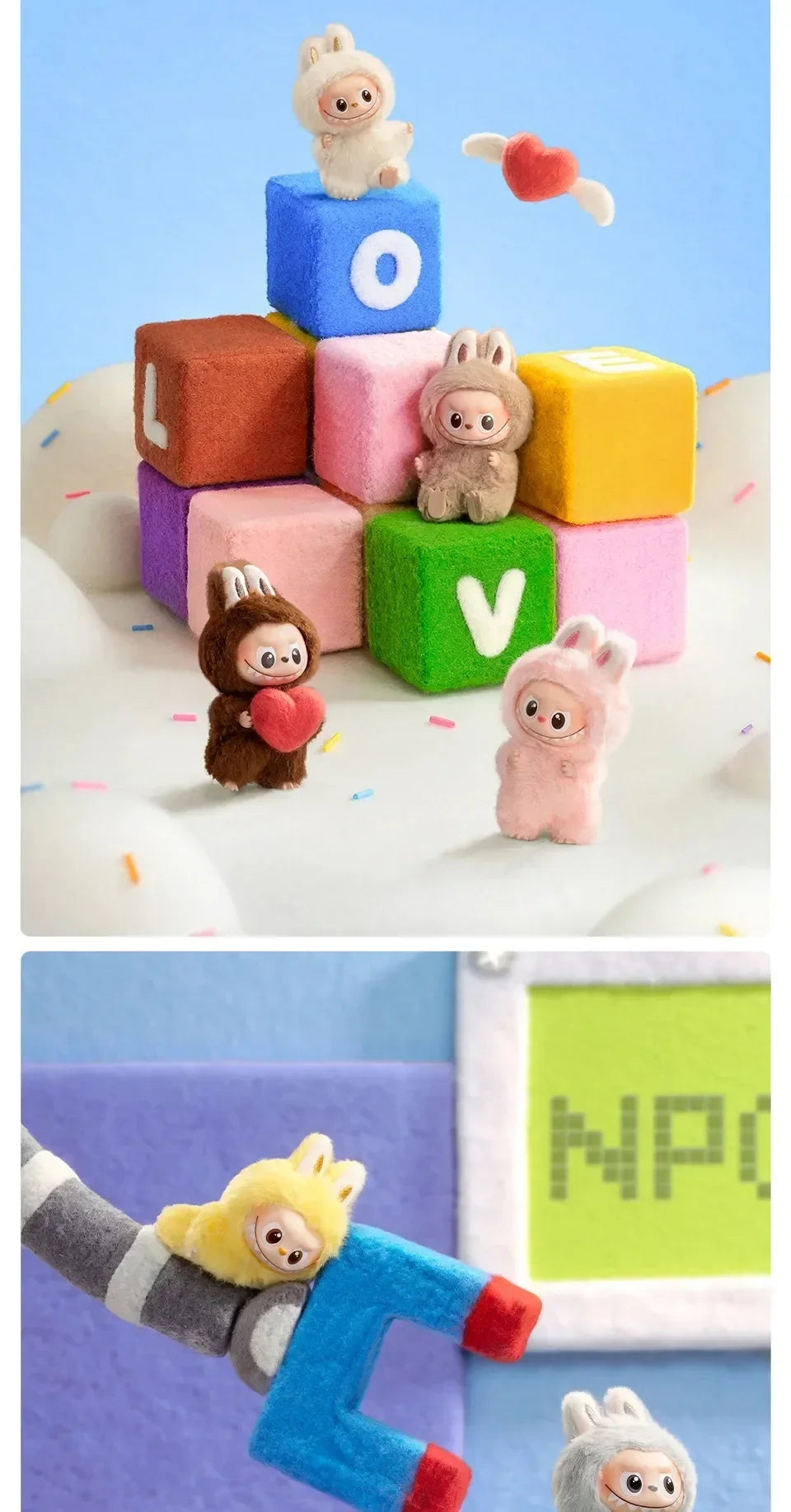 POP MART The Monsters Labubu V4 Pin for Love Series Mystery Blind Box Vinyl Face Plush Doll Pendant Keychain Toy Christmas Gifts