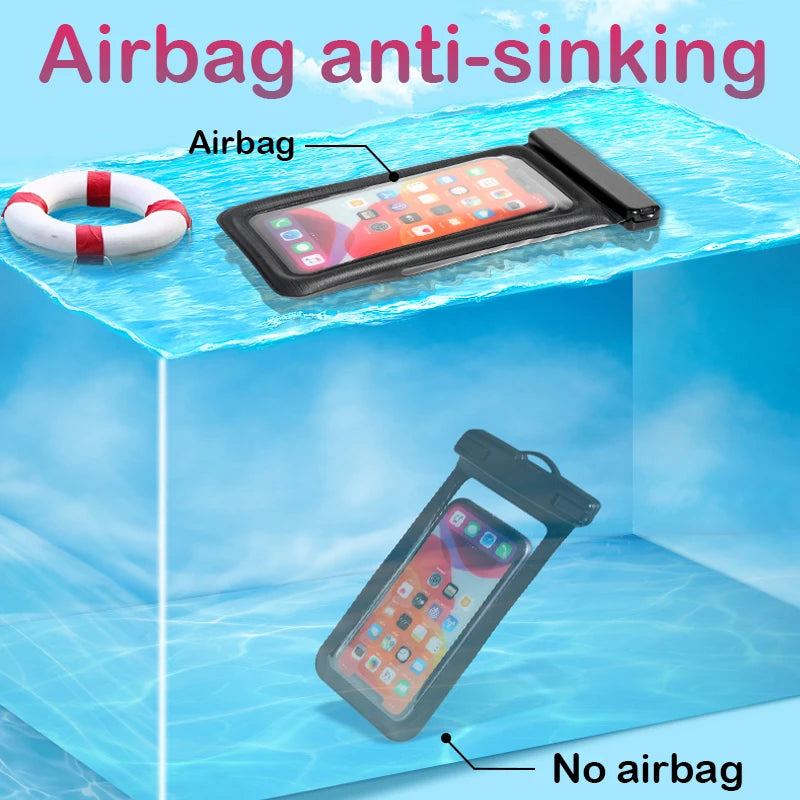 Chromacart Waterproof Phone Case Swimming Water Proof Bag Universal Underwater Phone Protector Pouch Cover For iPhone 16 15 Pro Max Samsung™